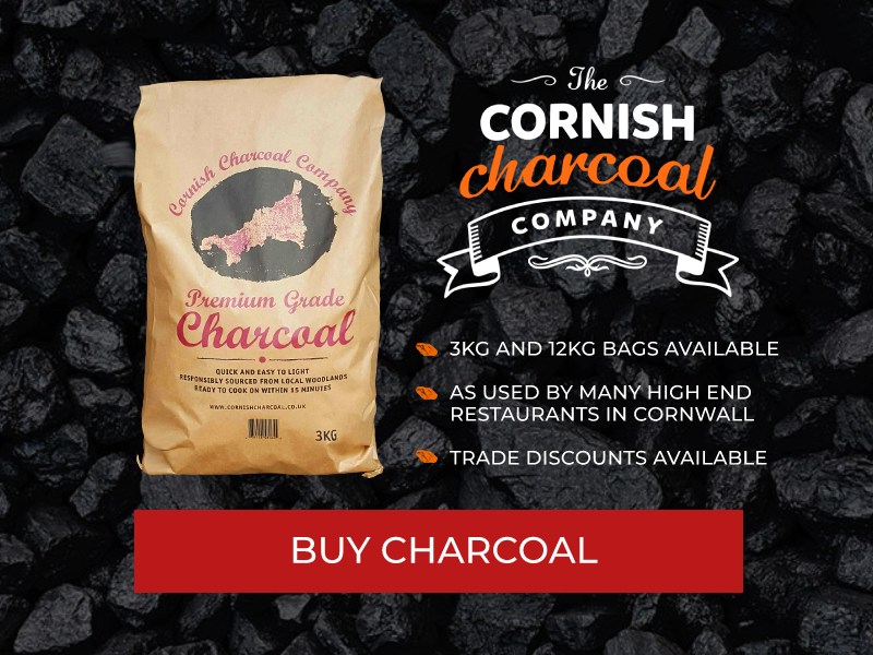 Premium Grade Charcoal from the Cornish Charcoal Company.